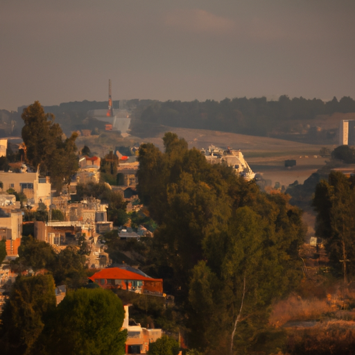 נוף עוצר נשימה של הנוף של בארי יוחאי כפי שנראה ממרפסת מקום אירוח.